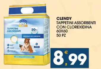 SeBón Supermercati Clendy tappetini assorbenti con clorexidina offerta