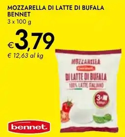 Bennet Mozzarella di latte di bufala BENNET offerta
