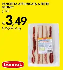 Bennet Pancetta affumicata a fette BENNET offerta
