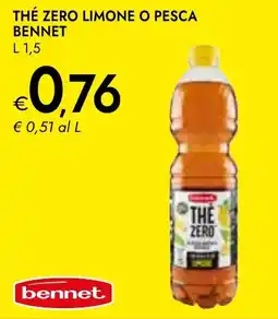 Bennet Thé zero limone o pesca BENNET offerta