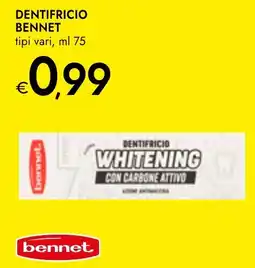Bennet Dentifricio BENNET offerta