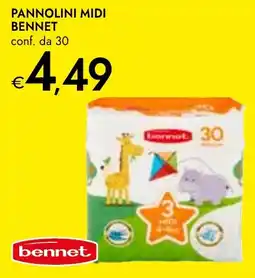 Bennet Pannolini midi BENNET offerta