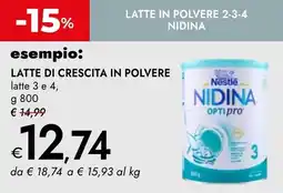 Bennet Latte in polvere 2-3-4 NIDINA offerta
