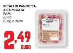 Panorama Petali di pancetta affumicata PAM offerta