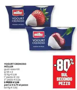 Panorama Yogurt cremoso MÜLLER offerta