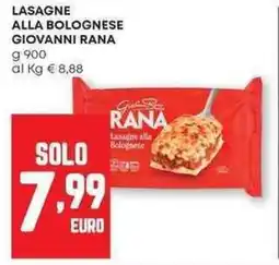 Panorama Lasagne alla bolognese GIOVANNI RANA offerta