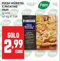 Panorama Pizza würstel e patatine PAM offerta