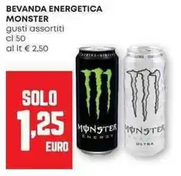 Panorama Bevanda energetica MONSTER offerta
