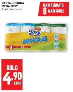 Panorama Carta igienica mega FOXY offerta