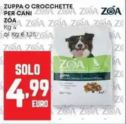 Panorama Zuppa o crocchette per cani ZOA offerta
