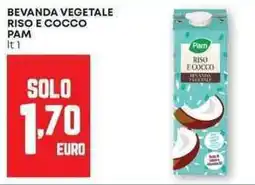 Panorama Bevanda vegetale riso e cocco PAM offerta