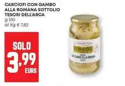 Panorama Carciofi con gambo alla romana sottolio TESORI DELL'ARCA offerta