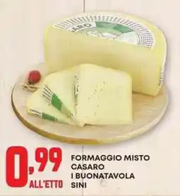 Panorama Formaggio misto casaro i buonatavola sini offerta