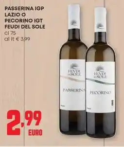 Panorama Passerina igp lazio o pecorino igt FEUDI DEL SOLE offerta
