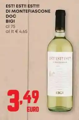Panorama Est! est!! est!!! di montefiascone doc BIGI offerta