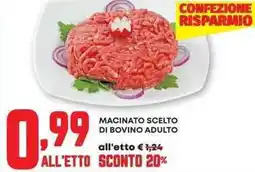 Panorama Macinato scelto di bovino adulto offerta