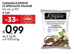 Bennet Caramelle ripiene LE SPECIALITÀ ITALIANE offerta