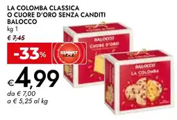 Bennet La colomba classica o cuore d'oro senza canditi BALOCCO offerta