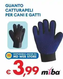 MD Discount Miba guanto catturapeli per cani e gatti offerta