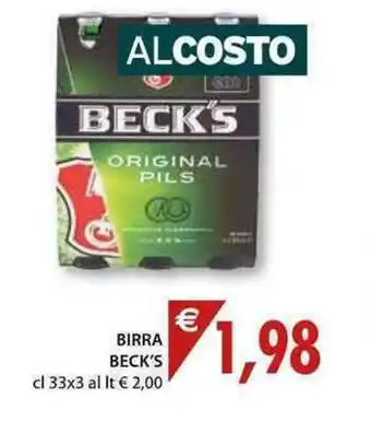 Mercatò Local Beck's Birra 33cl x 3 offerta