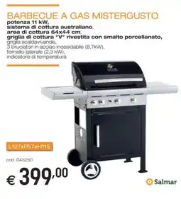 Brico OK Salmar barbecue a gas mistergusto offerta