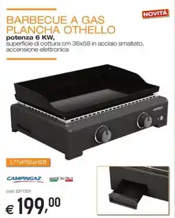 Brico OK Campingaz barbecue a gas plancha othello offerta