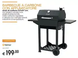 Brico OK Salmar barbecue a carbone con affumicatore offerta