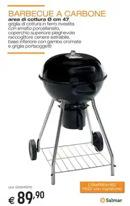 Brico OK Salmar barbecue a carbone offerta