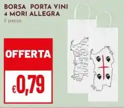 Pan Borsa porta vini 4 mori allegra offerta