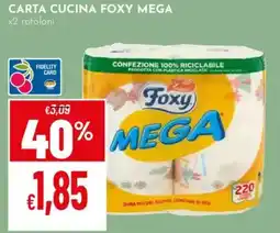 Pan Carta cucina foxy mega offerta