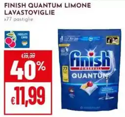 Pan Finish quantum limone lavastoviglie offerta