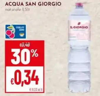 Pan Acqua san giorgio naturale offerta