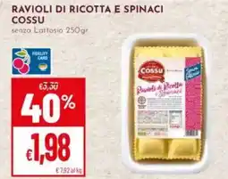 Pan Ravioli di ricotta e spinaci COSSU offerta