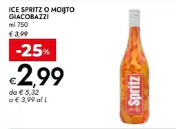 Bennet Ice spritz o moijto giacobazzi offerta