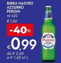 Bennet Birra nastro azzurro PERONI offerta