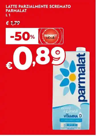Bennet Latte parzialmente scremato PARMALAT offerta