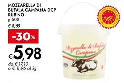 Bennet Mozzarella di bufala campana dop RUBINO offerta