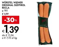Bennet Würstel wiener original südtirol RECLA offerta