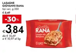 Bennet Lasagne GIOVANNI RANA offerta