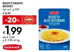 Bennet Risotti pronti BENNET offerta