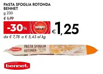 Bennet Pasta sfoglia rotonda BENNET offerta