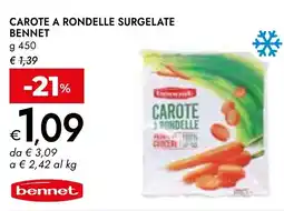 Bennet Carote a rondelle surgelate BENNET offerta