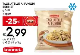 Bennet Tagliatelle ai funghi BENNET offerta