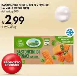 Bennet Bastoncini di spinaci o verdure LA VALLE DEGLI ORTI offerta