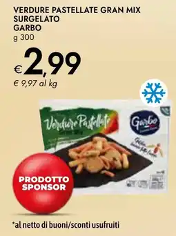 Bennet Verdure pastellate gran mix surgelato GARBO offerta