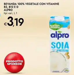 Bennet BEVANDA 100% VEGETALE CON VITAMINE B2, B12 E D ALPRO offerta