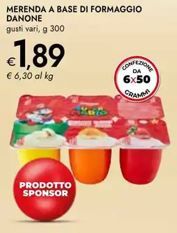 Bennet Merenda a base di formaggio DANONE offerta