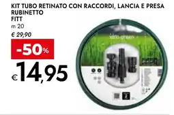 Bennet Kit tubo retinato con raccordi, lancia e presa rubinetto fitt offerta