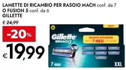 Bennet Lamette di ricambio per rasoio mach o fusion 5 GILLETTE offerta