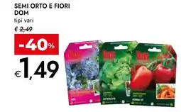 Bennet Semi orto e fiori DOM offerta
